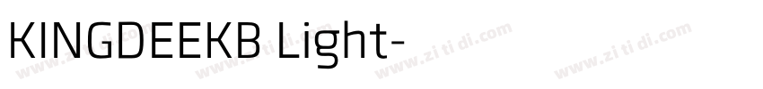 KINGDEEKB Light字体转换